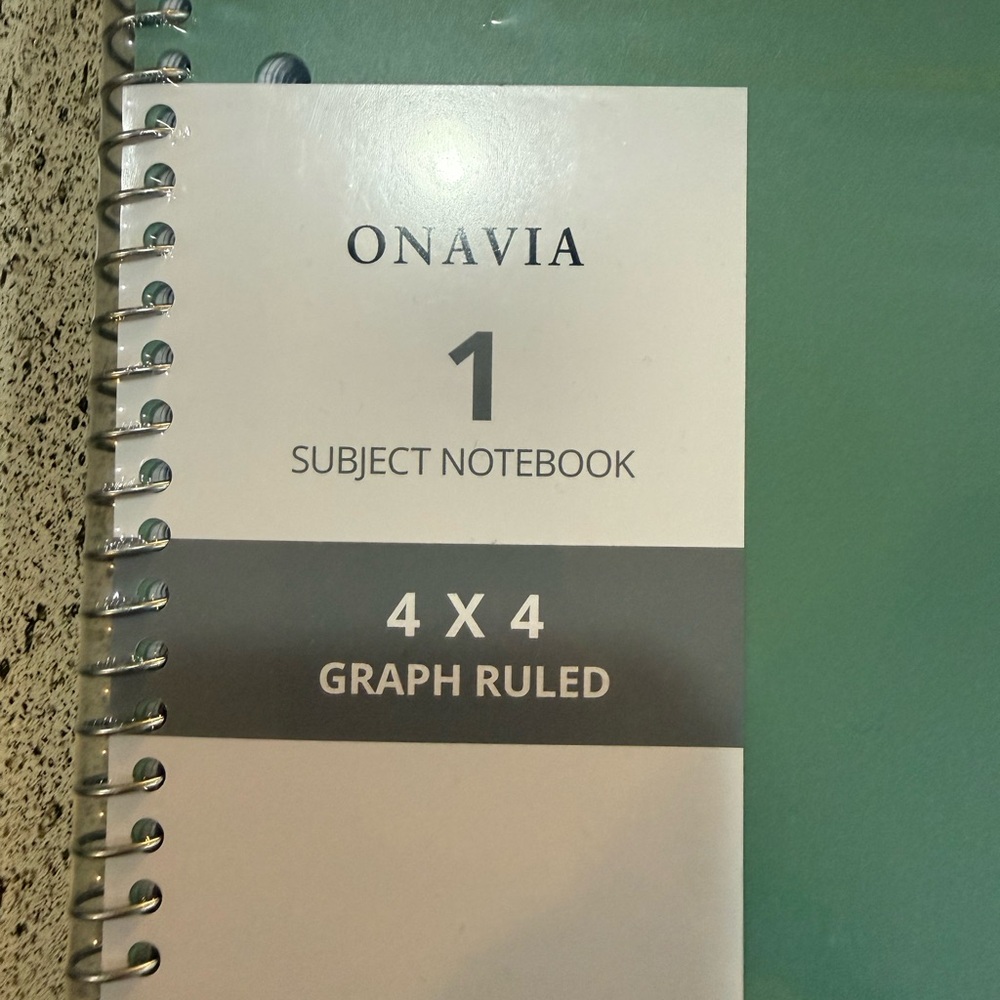 Onavia (3 Pack) Graph Ruled Notebook - 4x4 Graph Ruled - Picture 3 of 5